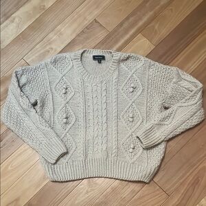 Cable Knit Sweater in Cream